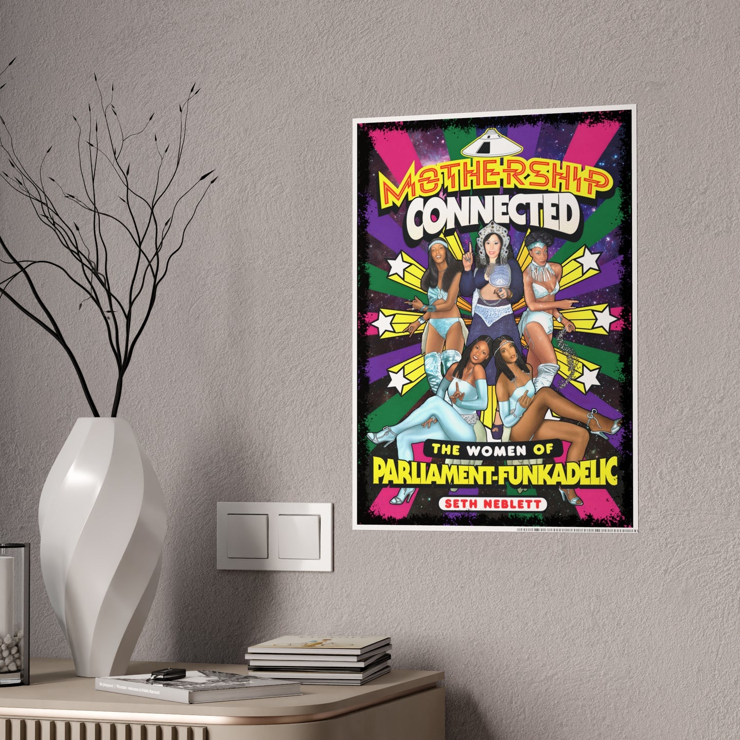 GLOSSY "Mothership Connected" Book Cover Poster 16.5 x 23.4