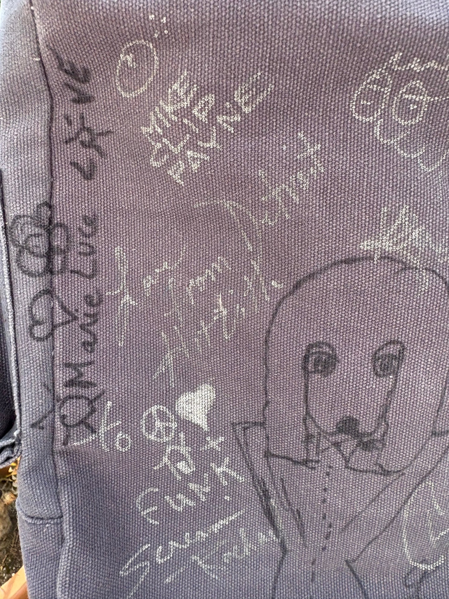 ULTRA RARE George Clinton (signed & drawing) & P-Funk autographed Napster bag