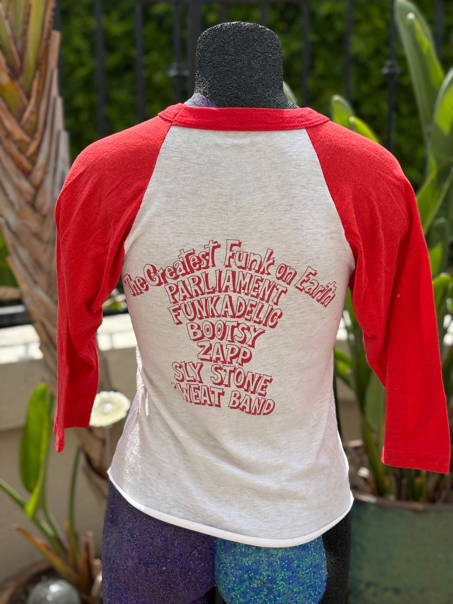 AUCTION- 1981 The World's Greatest Funk Festival jersey t-shirt- (Cheryl James)