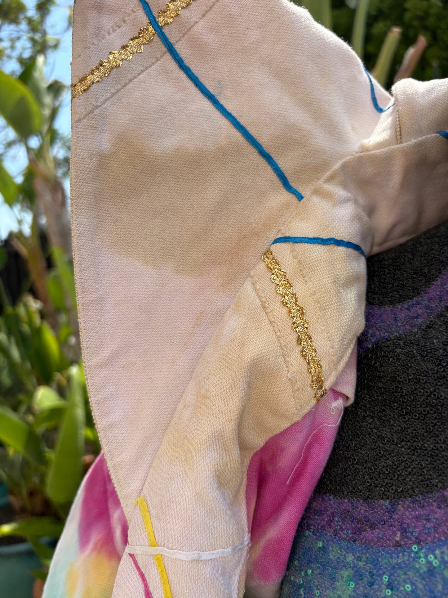 GEORGE CLINTON Custom tie-dyes Stage Coat- early 90's (Mallia Franklin)